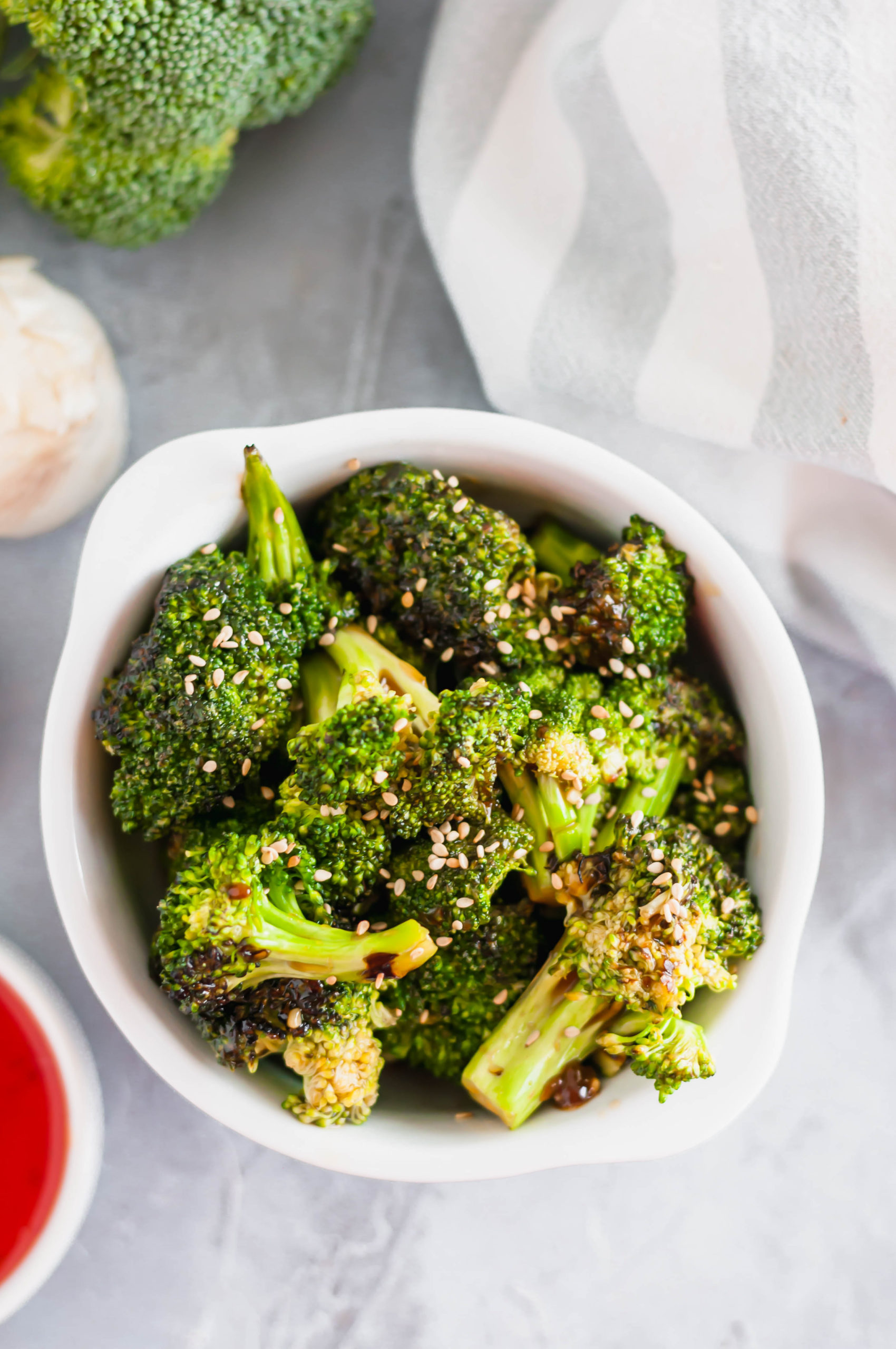 Looking for an easy, super flavorful side dish? This Thai Sweet Chili Broccoli is simple to throw together and super delicious.