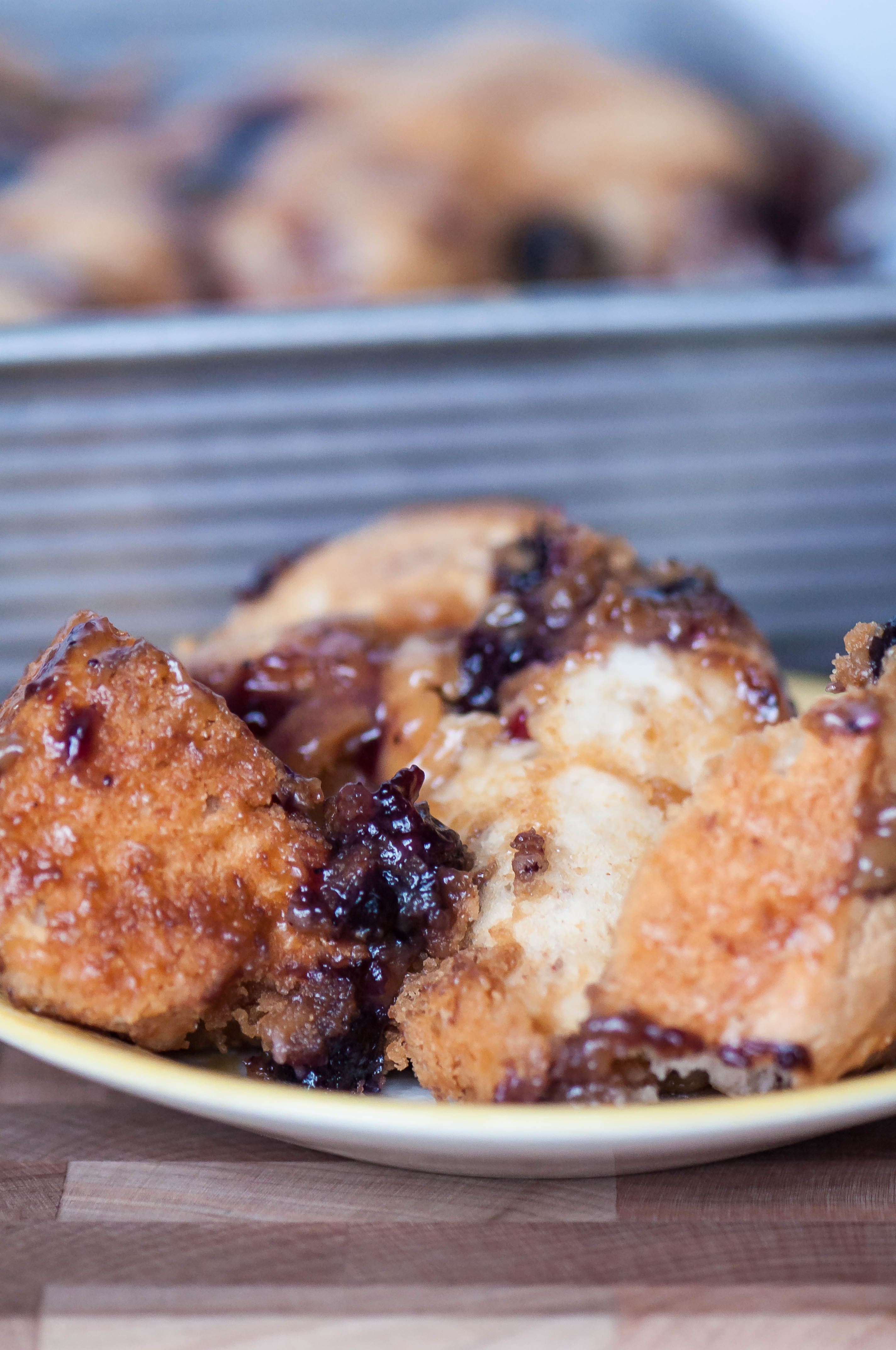 Peanut Butter and Jelly Biscuit Bake