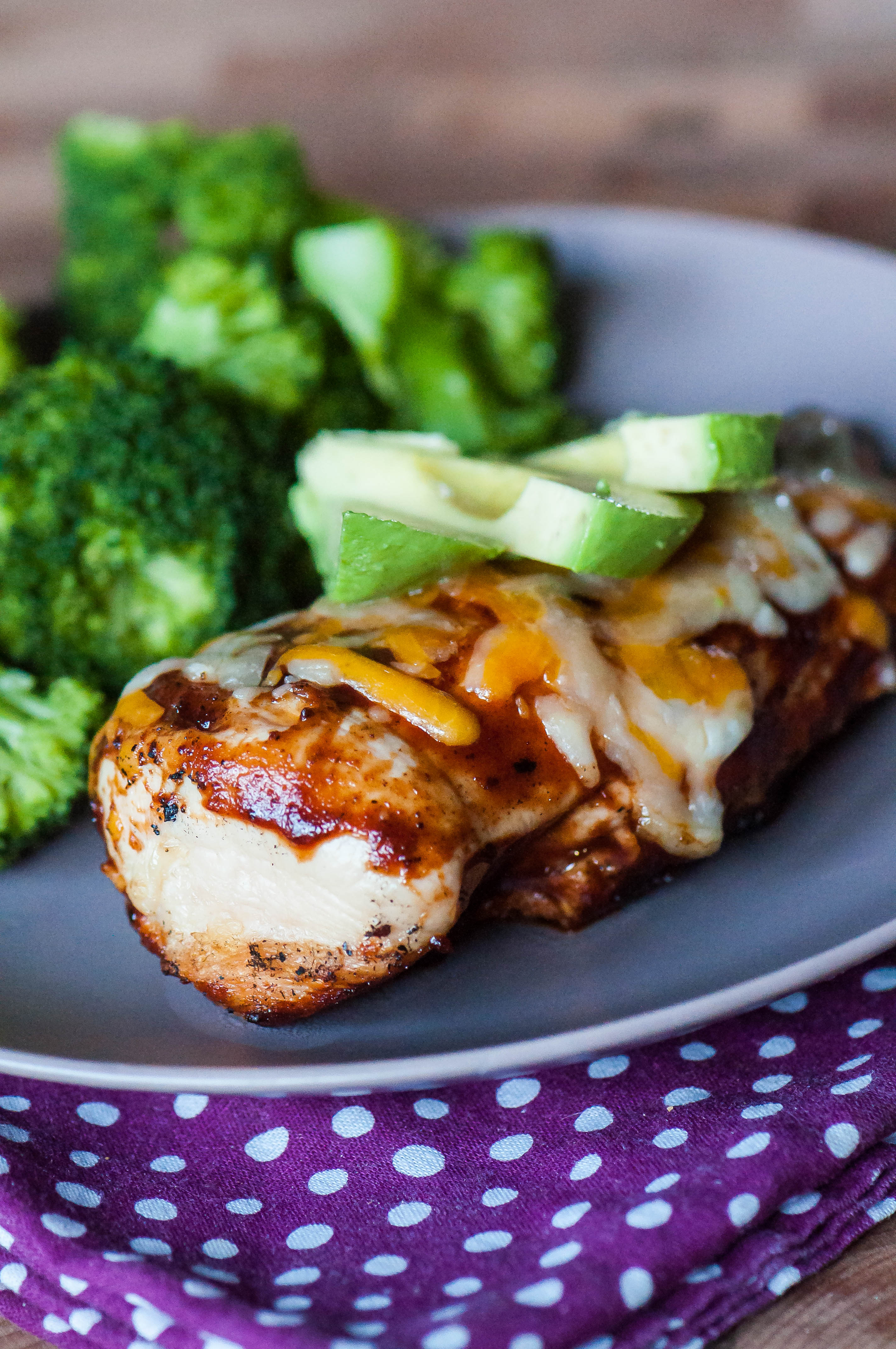 Avocado BBQ Chicken Cheddar Melt