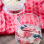 Red White and Blue Sangria is the perfect beverage for the 4th of July or memorial day. Simple to make and delicious to drink.