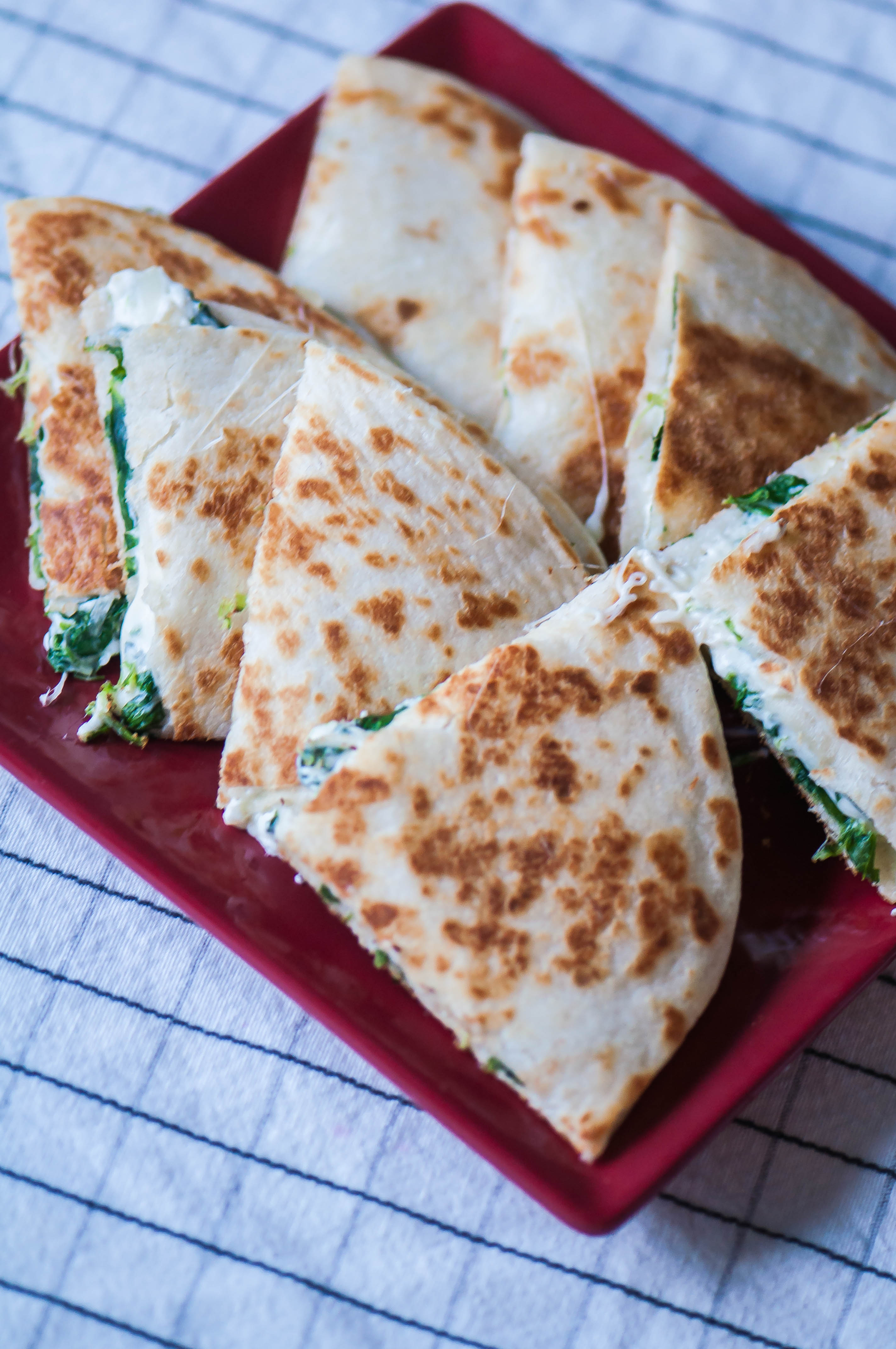 Spinach Artichoke Dip Quesadillas