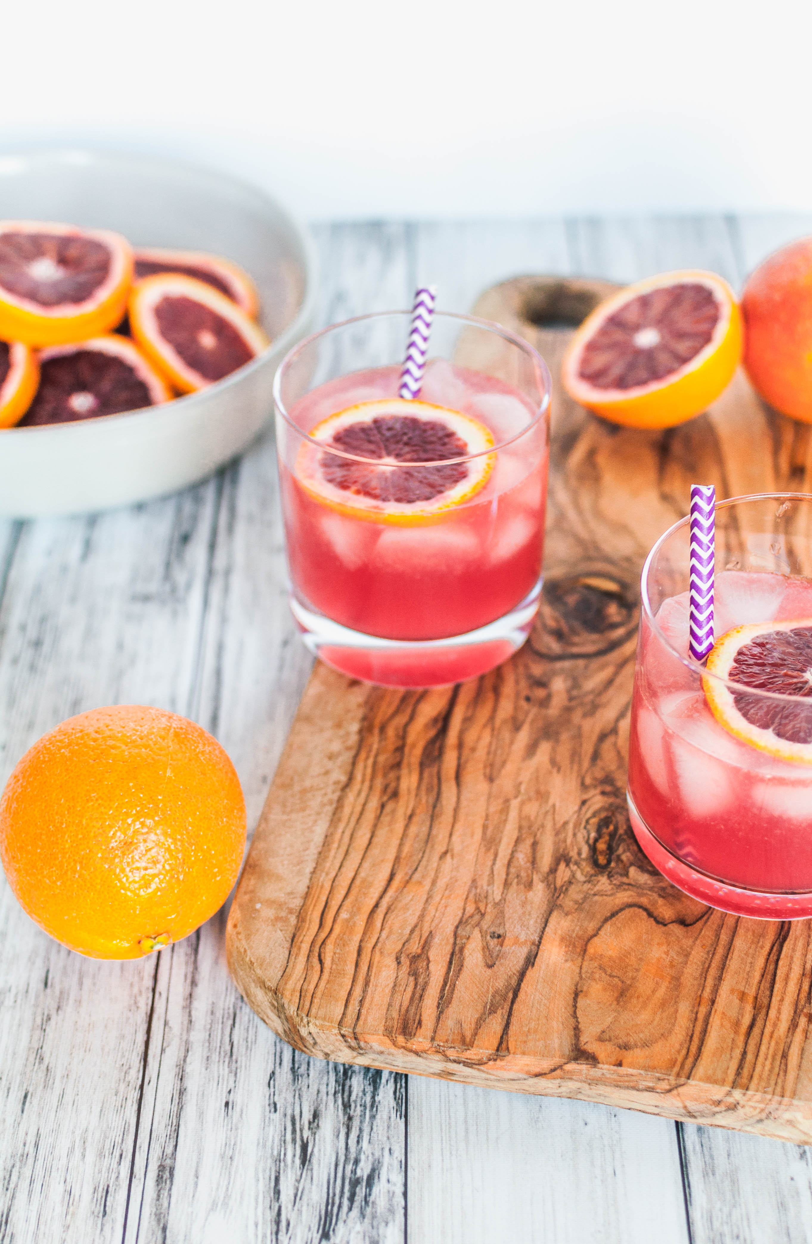 Sparkling Blood Orange Margaritas