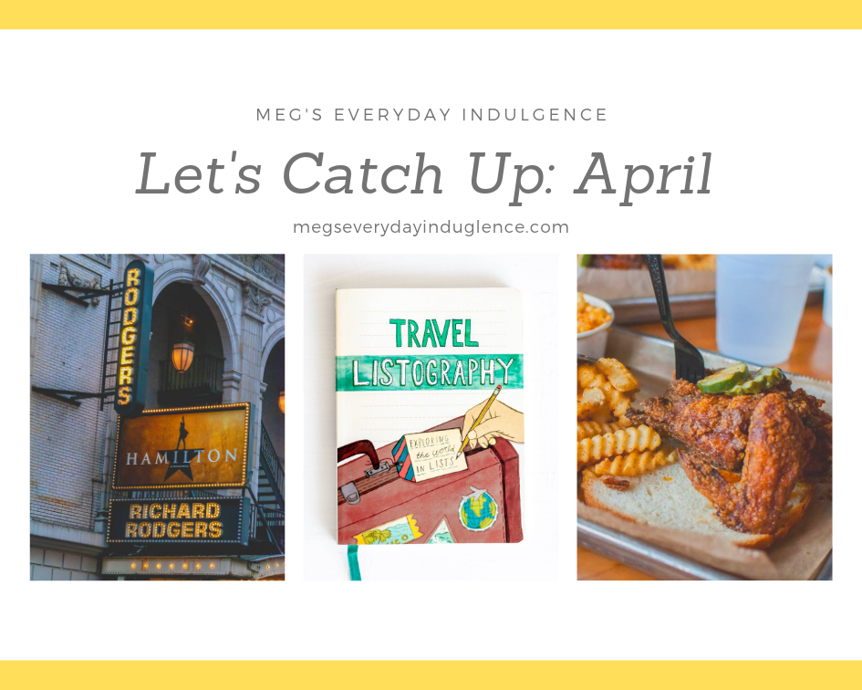 It's time for April's edition of Let's Catch Up. I'm sharing some DIY thoughts, books, recipe favorites and more in today's post.
