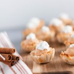 Mini Pumpkin Cheesecake Bites are a super simple dessert recipe everyone will love this fall. No bake pumpkin cheesecake filling and crispy dessert shells.