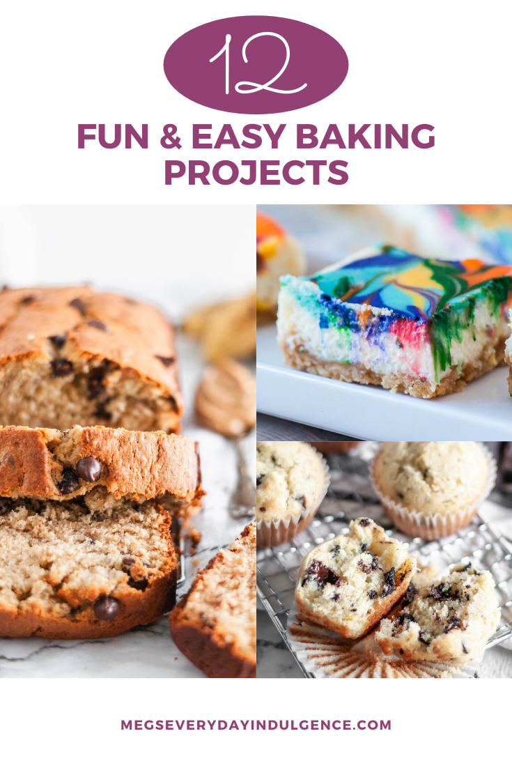 I hope you aren't tired of cooking yet because today I'm bringing a list of fun and easy baking projects that use common ingredients. Let's grab the flour and get to baking.