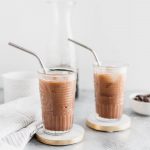 Missing your favorite coffee shop? Try making a classic at home with this Iced Mocha Recipe. Only three ingredients required!