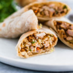 Thai Chicken Wraps will become your new summer go to meal. They are simple to make, packed with flavor and perfectly light.