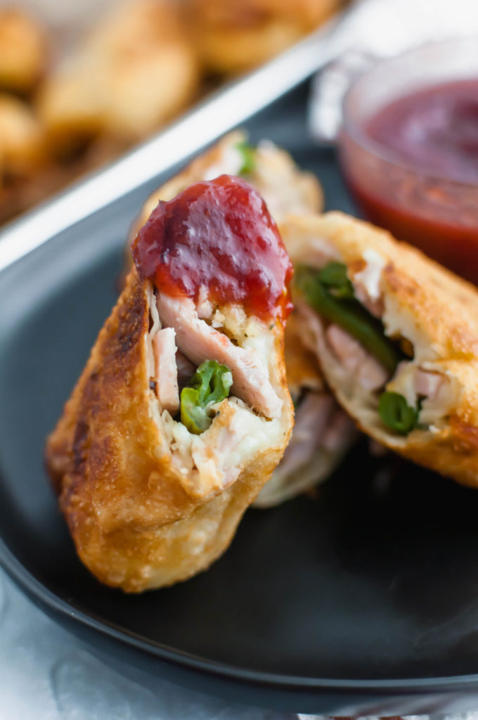 Don't just reheat your Thanksgiving leftovers this year. Instead, use them to make Thanksgiving Egg Rolls. Stuffed with juicy turkey and all the classic sides.