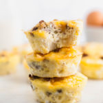 Have breakfast casserole any time with these Individual Breakfast Casserole Bites. Perfect for brunch, holiday breakfast or any day of the week.