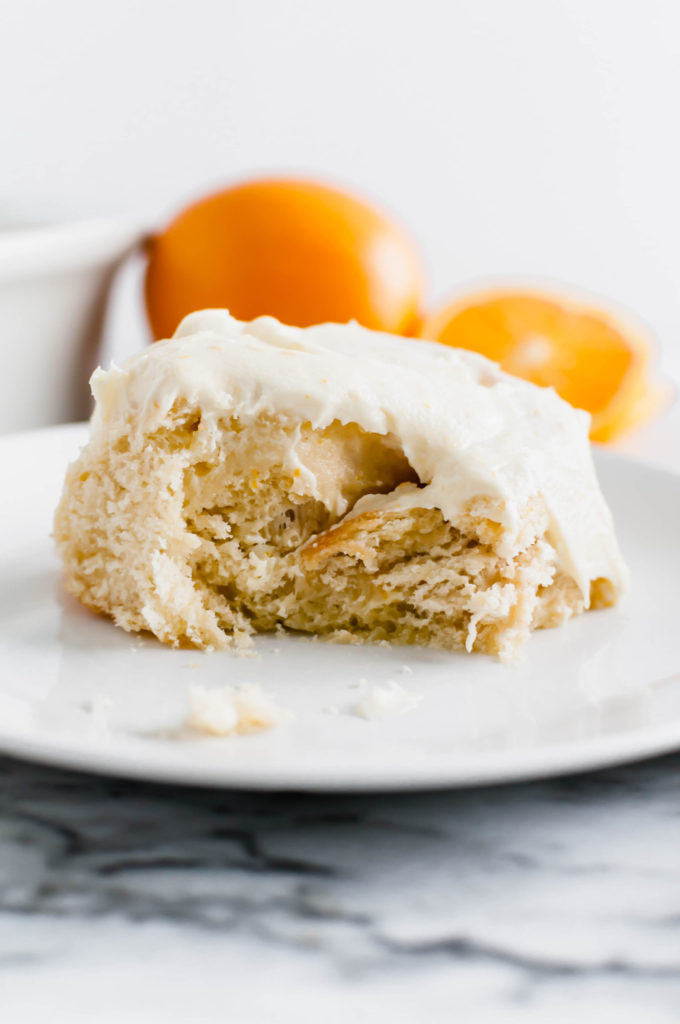 These Homemade Orange Rolls are bursting with fresh, sweet orange flavor. Get ready for tender dough, orange filling and orange scented cream cheese frosting.