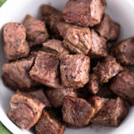 Whether you need a quick appetizer or dinner, these Air Fryer Steak Bites will save the day. Done in minutes and super tender.