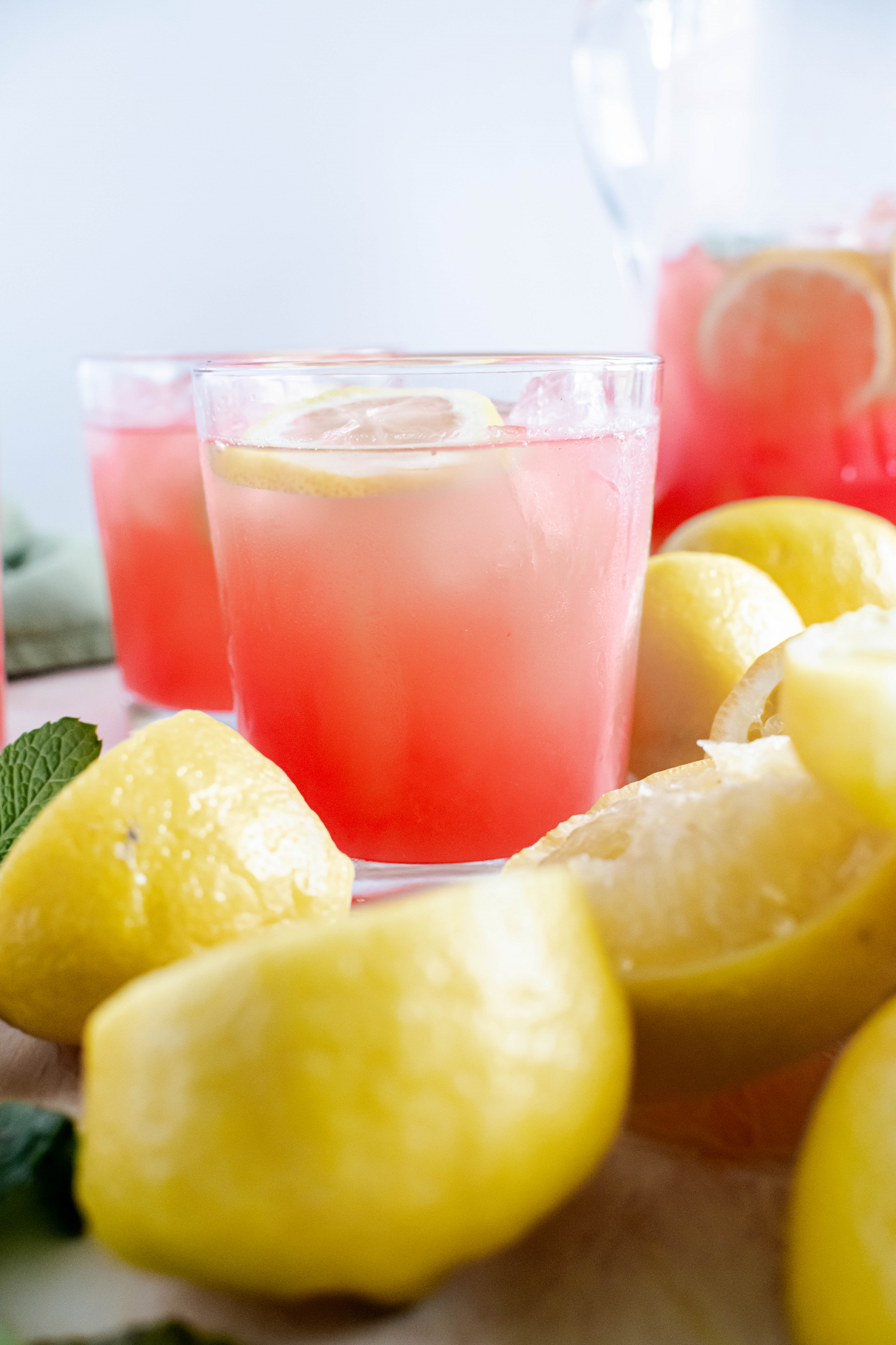 Cool off this summer with this super refreshing Watermelon Mint Lemonade. Easy to make and perfect for sipping.